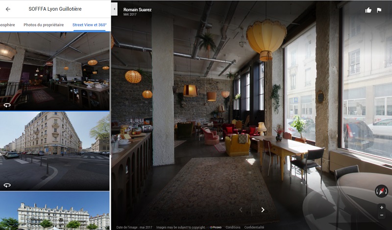 Visite virtuelle café restaurant